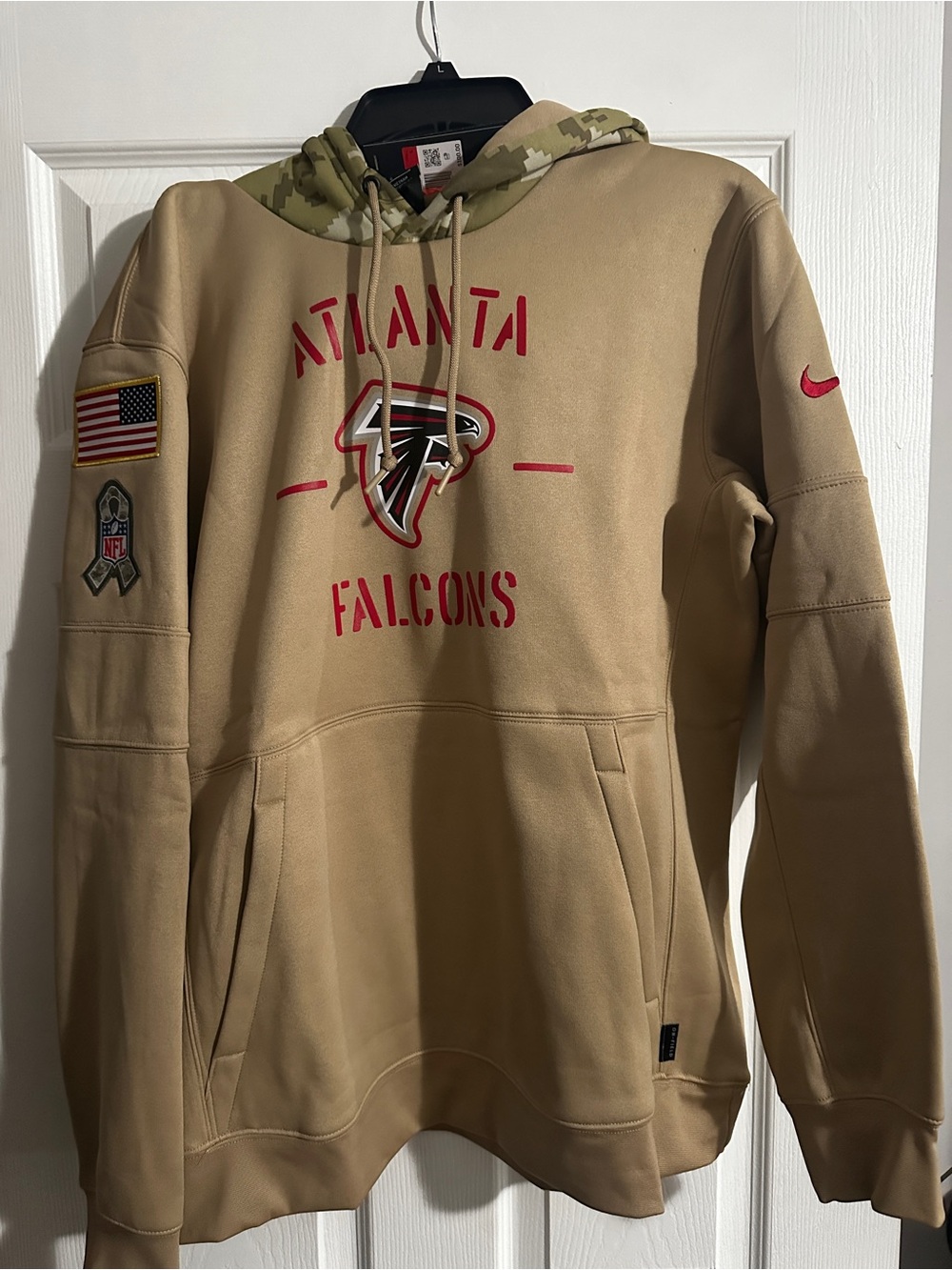 Nike Men’s Atlanta Falcons Tan Camo Hoodie Sweatshirt